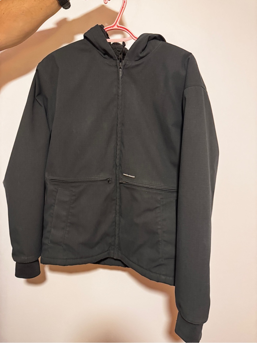 Under Armour Men's Black Hooded Performance Jacket